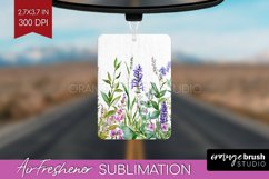 Wildflowers Air Freshener PNG - Watercolor Flowers PNG Product Image 1