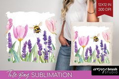 Wildflowers Tote Bag - Watercolor Flowers Tote Bag PNG Product Image 1