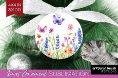 Wildflowers Ornament PNG - Watercolor Flowers PNG Product Image 1