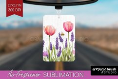 Wildflowers Air Freshener PNG - Watercolor Flowers PNG Product Image 1