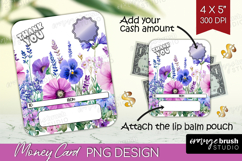 Thank You Money Card PNG - Wildflowers Money Card Holder Product Image 1