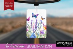 Wildflowers Air Freshener PNG - Watercolor Flowers PNG Product Image 1