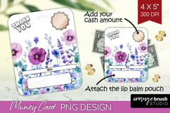 Thank You Money Card PNG - Wildflowers Money Card Holder Product Image 1