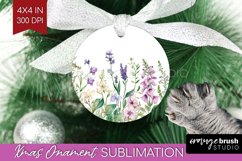Wildflowers Ornament PNG - Watercolor Flowers PNG Product Image 1