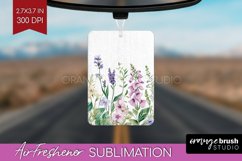 Wildflowers Air Freshener PNG - Watercolor Flowers PNG Product Image 1