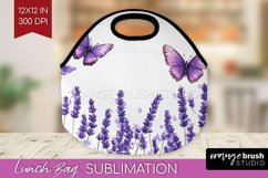 Wildflowers Lunch Bag - Watercolor Flowers Lunch Bug PNG Product Image 1