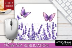 Wildflowers Mouse Pad Sublimation - Watercolor Flowers PNG Product Image 1