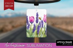 Wildflowers Air Freshener PNG - Watercolor Flowers PNG Product Image 1
