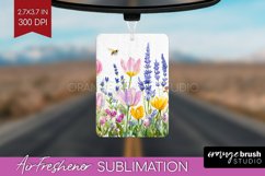 Wildflowers Air Freshener PNG - Watercolor Flowers PNG Product Image 1