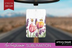 Wildflowers Air Freshener PNG - Watercolor Flowers PNG Product Image 1