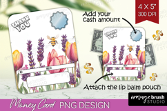 Thank You Money Card PNG - Wildflowers Money Card Holder Product Image 1