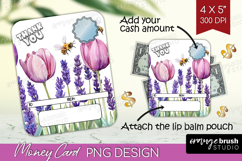 Thank You Money Card PNG - Wildflowers Money Card Holder Product Image 1