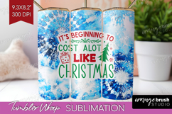 Funny Christmas Quote Tumbler Wrap - Tie Dye Tumbler PNG Product Image 1
