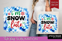 Funny Christmas Quote Tote Bag - Tie Dye Tote Bag PNG Product Image 1