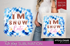 Funny Christmas Quote Tote Bag - Tie Dye Tote Bag PNG Product Image 1