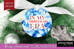 Funny Christmas Quote Ornament PNG - Tie Dye PNG Sublimation Product Image 1