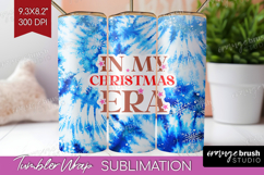 Funny Christmas Quote Tumbler Wrap - Tie Dye Tumbler PNG Product Image 1