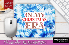 Funny Christmas Quote Mouse Pad Sublimation - Tie Dye PNG Product Image 1