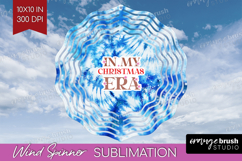 Funny Christmas Quote Wind Spinner Sublimation PNG - Tie Dye Product Image 1