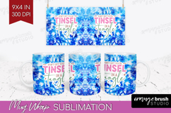 Funny Christmas Quote Mug Wrap - Tie Dye Mug PNG Sublimation Product Image 1