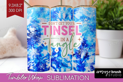 Funny Christmas Quote Tumbler Wrap - Tie Dye Tumbler PNG Product Image 1