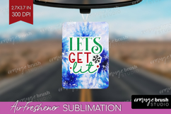 Funny Christmas Quote Air Freshener PNG - Tie Dye PNG Product Image 1