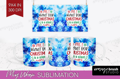 Funny Christmas Quote Mug Wrap - Tie Dye Mug PNG Sublimation Product Image 1