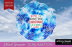 Funny Christmas Quote Wind Spinner Sublimation PNG - Tie Dye Product Image 1