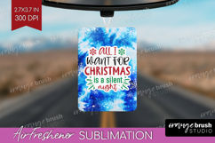 Funny Christmas Quote Air Freshener PNG - Tie Dye PNG Product Image 1