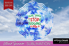 Funny Christmas Quote Wind Spinner Sublimation PNG - Tie Dye Product Image 1