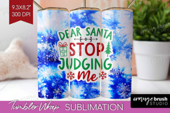Funny Christmas Quote Tumbler Wrap - Tie Dye Tumbler PNG Product Image 1