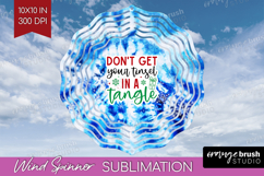 Funny Christmas Quote Wind Spinner Sublimation PNG - Tie Dye Product Image 1