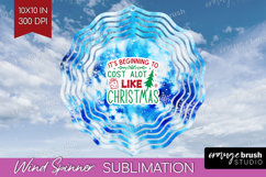 Funny Christmas Quote Wind Spinner Sublimation PNG - Tie Dye Product Image 1