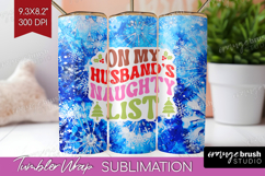 Funny Christmas Quote Tumbler Wrap - Tie Dye Tumbler PNG Product Image 1