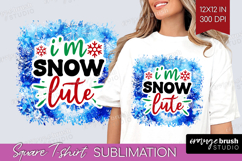 Funny Christmas Quote Square Tshirt Background - Tie Dye PNG Product Image 1