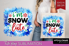 Funny Christmas Quote Tote Bag - Tie Dye Tote Bag PNG Product Image 1