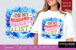 Funny Christmas Quote Square Tshirt Background - Tie Dye PNG Product Image 1