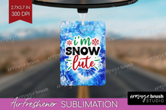 Funny Christmas Quote Air Freshener PNG - Tie Dye PNG Product Image 1
