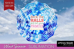 Funny Christmas Quote Wind Spinner Sublimation PNG - Tie Dye Product Image 1