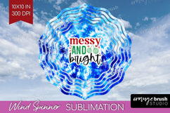 Funny Christmas Quote Wind Spinner Sublimation PNG - Tie Dye Product Image 1