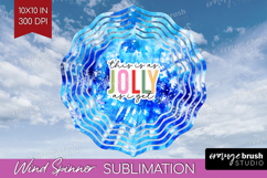 Funny Christmas Quote Wind Spinner Sublimation PNG - Tie Dye Product Image 1