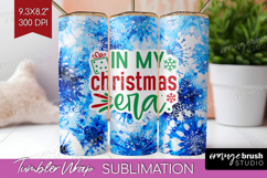Funny Christmas Quote Tumbler Wrap - Tie Dye Tumbler PNG Product Image 1