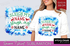 Funny Christmas Quote Square Tshirt Background - Tie Dye PNG Product Image 1