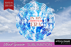 Funny Christmas Quote Wind Spinner Sublimation PNG - Tie Dye Product Image 1
