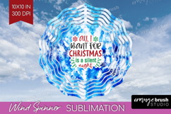 Funny Christmas Quote Wind Spinner Sublimation PNG - Tie Dye Product Image 1