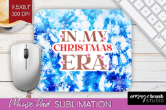 Funny Christmas Quote Mouse Pad Sublimation - Tie Dye PNG Product Image 1