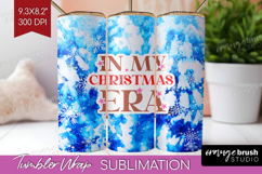 Funny Christmas Quote Tumbler Wrap - Tie Dye Tumbler PNG Product Image 1