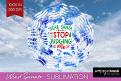 Funny Christmas Quote Wind Spinner Sublimation PNG - Tie Dye Product Image 1