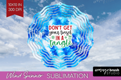 Funny Christmas Quote Wind Spinner Sublimation PNG - Tie Dye Product Image 1