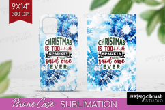 Sarcastic Christmas Quote Phone Case PNG - Winter Tie Dye Product Image 1